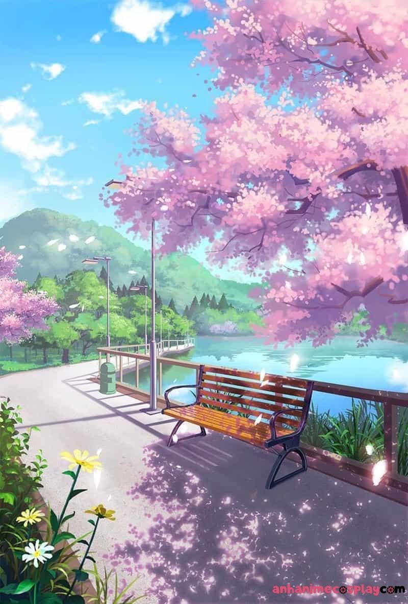 ảnh phong cảnh thơ mộng anime